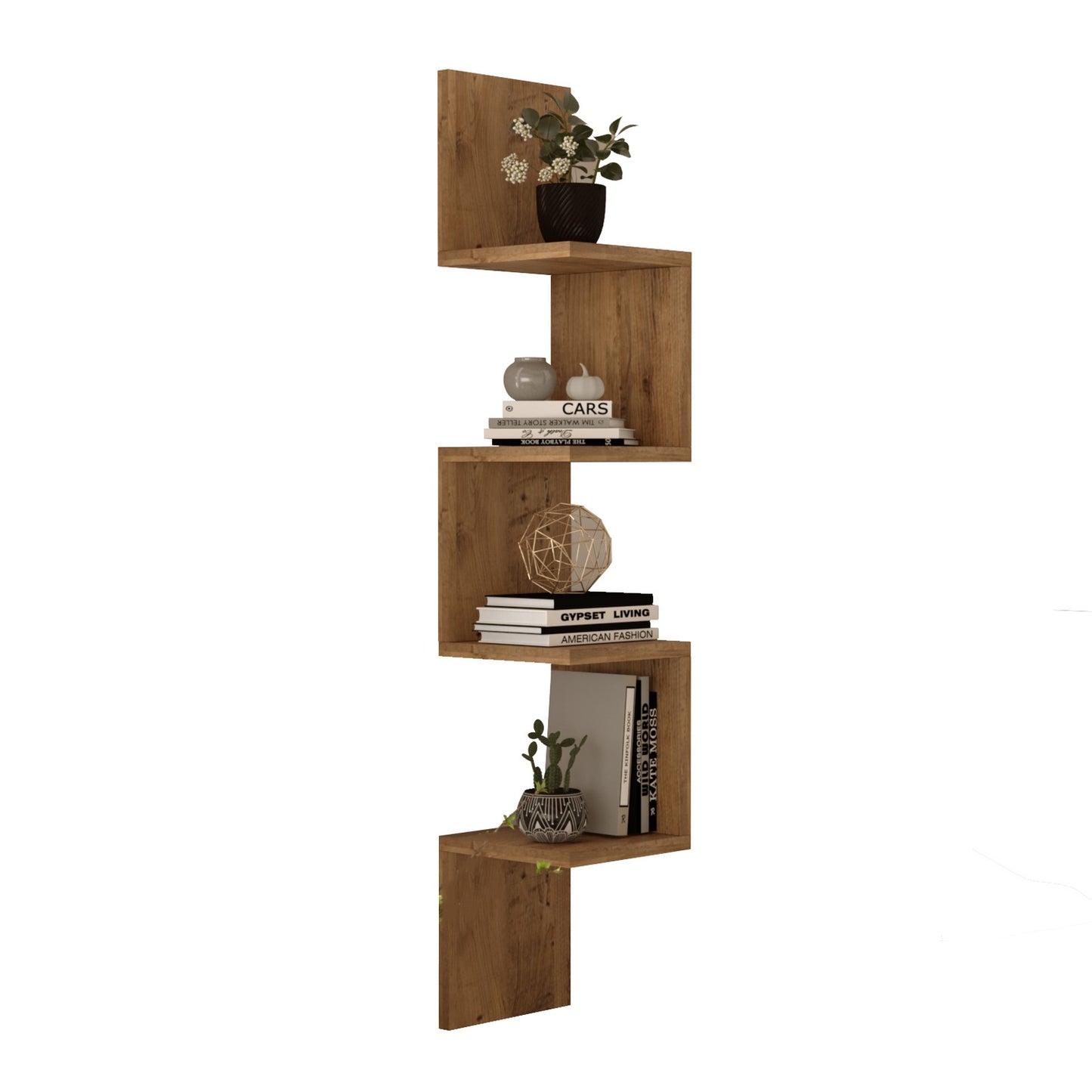 ArteLibre Wall Shelf DULWICH Pine Chipboard 22x22x117.2cm