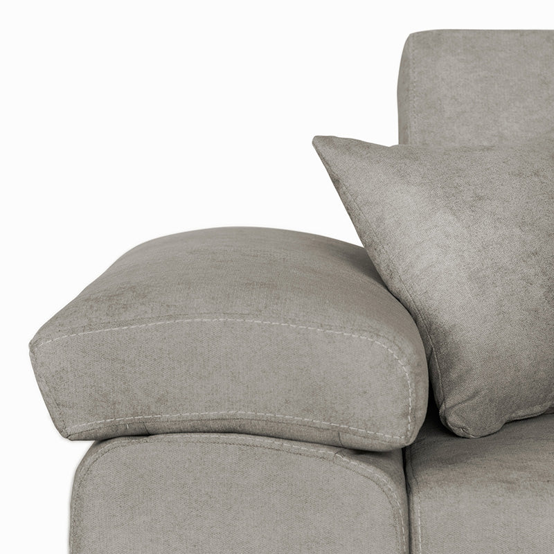 Γωνιακός καναπές-κρεβάτι αναστρέψιμος Comy pakoworld μπεζ-καφέ 286x160x75-90εκ - Hippiehome.gr