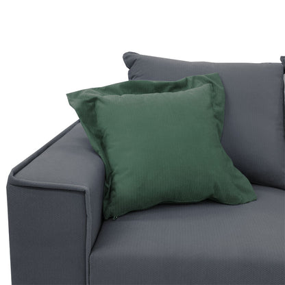 Γωνιακός καναπές Fabulous pakoworld αναστρέψιμος ύφασμα ανθρακί-κυπαρισσί 240x165x95εκ - Hippiehome.gr