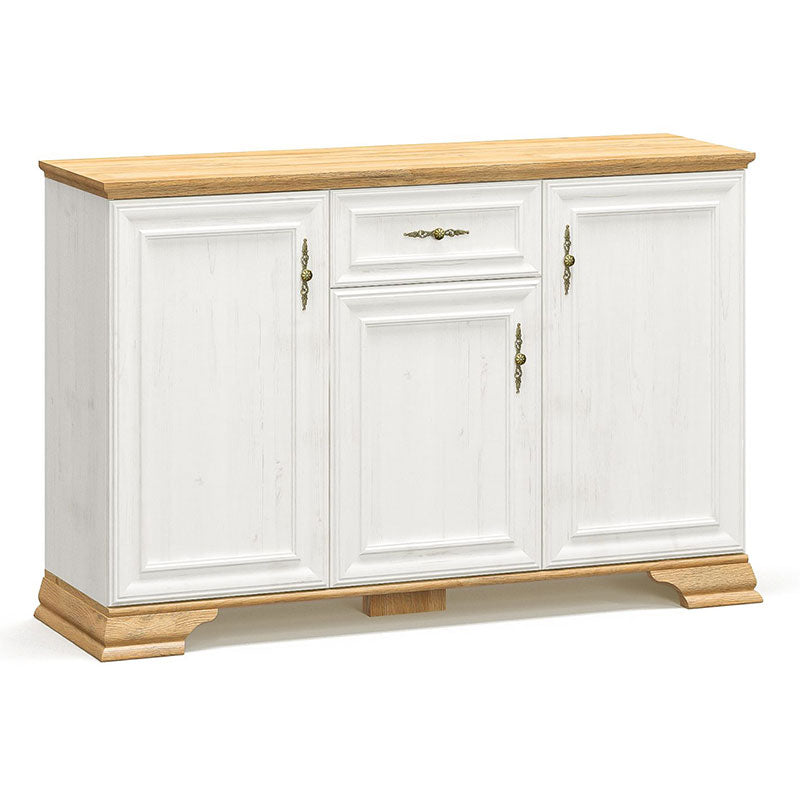 Μπουφές Jaden pakoworld golden oak-λευκό antique 137,5x39x88,5εκ - Hippiehome.gr