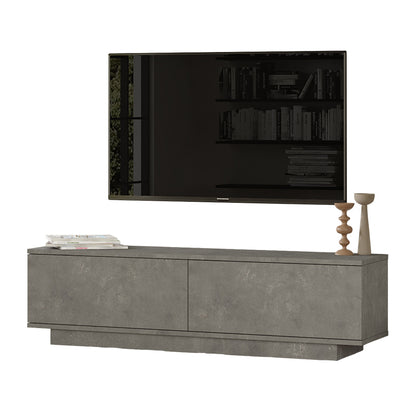 Έπιπλο τηλεόρασης Zoeva pakoworld γκρι cemento 140x35,5x38εκ - Hippiehome.gr