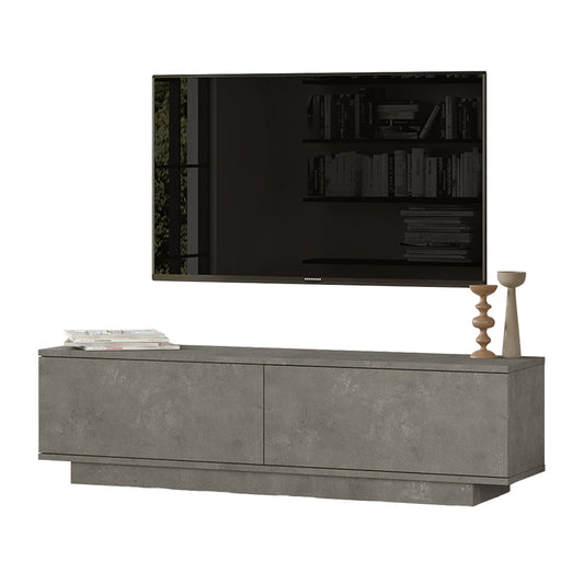 Έπιπλο τηλεόρασης Zoeva pakoworld γκρι cemento 140x35,5x38εκ - Hippiehome.gr