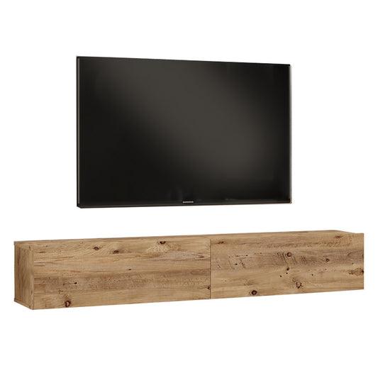 Έπιπλο τηλεόρασης επιτοίχιο Dello pakoworld sonoma 180x31.6x29.6εκ - Hippiehome.gr