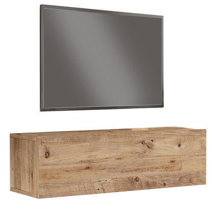 Έπιπλο τηλεόρασης επιτοίχιο Serit pakoworld sonoma 100x31.6x29.6εκ - Hippiehome.gr