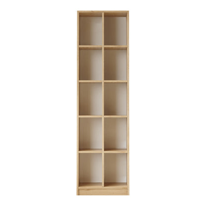 Βιβλιοθήκη Oteca 10θέσεων pakoworld oak 51.1x25.4x180εκ - Hippiehome.gr