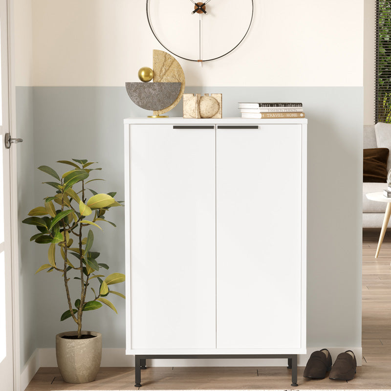 Παπουτσοθήκη Kinga 5ραφιών pakoworld σε λευκή απόχρωση 72x35.5x105.6εκ - Hippiehome.gr