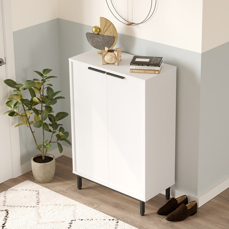 Παπουτσοθήκη Kinga 5ραφιών pakoworld σε λευκή απόχρωση 72x35.5x105.6εκ - Hippiehome.gr