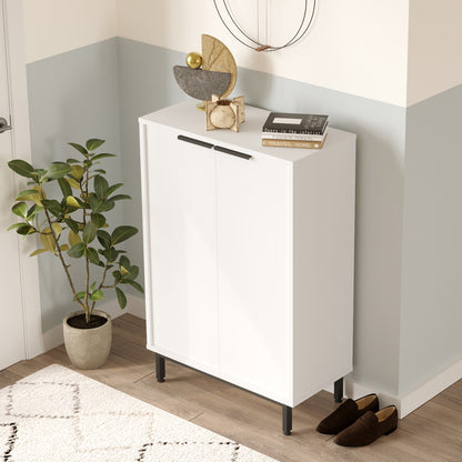 Παπουτσοθήκη Kinga 5ραφιών pakoworld σε λευκή απόχρωση 72x35.5x105.6εκ - Hippiehome.gr