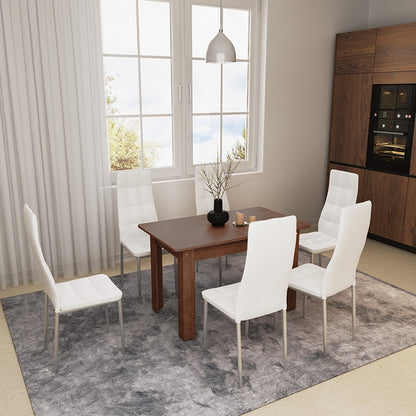 Τραπέζι Quiin pakoworld επεκτεινόμενο καρυδί 120-164x70x73.5εκ - Hippiehome.gr