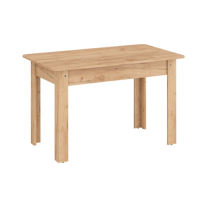 Τραπέζι Quiin pakoworld επεκτεινόμενο μελαμίνης σε oak απόχρωση 120-164x70x73.5εκ - Hippiehome.gr