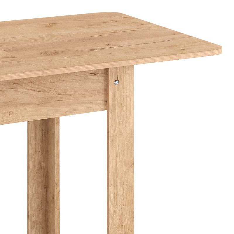 Τραπέζι Quiin pakoworld επεκτεινόμενο μελαμίνης σε oak απόχρωση 120-164x70x73.5εκ - Hippiehome.gr