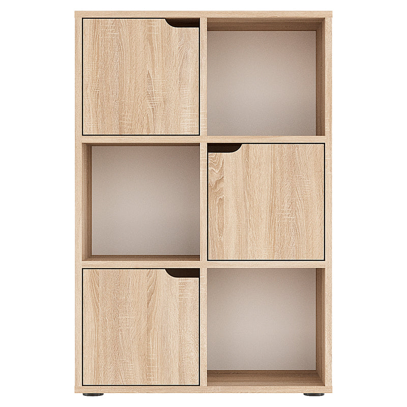 Βιβλιοθήκη Bookel pakoworld μελαμίνης σε sonoma απόχρωση 59.5x27.5x89εκ - Hippiehome.gr