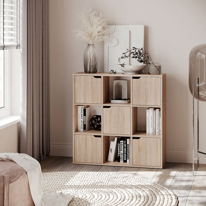 Βιβλιοθήκη Bookel pakoworld σε sonoma απόχρωση 88.5x27.5x89.3εκ - Hippiehome.gr