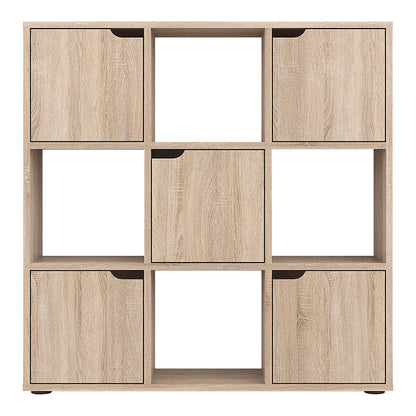 Βιβλιοθήκη Bookel pakoworld σε sonoma απόχρωση 88.5x27.5x89.3εκ - Hippiehome.gr