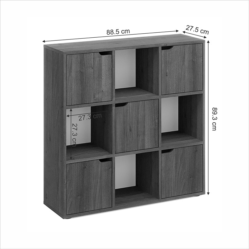 Βιβλιοθήκη Bookel pakoworld σε sonoma απόχρωση 88.5x27.5x89.3εκ - Hippiehome.gr