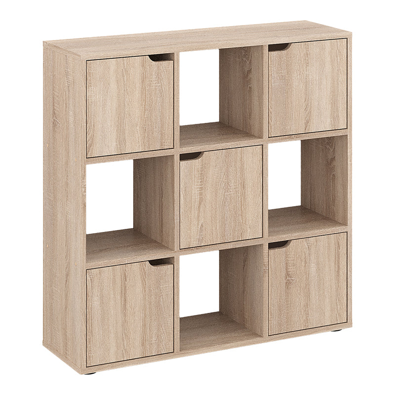 Βιβλιοθήκη Bookel pakoworld σε sonoma απόχρωση 88.5x27.5x89.3εκ - Hippiehome.gr