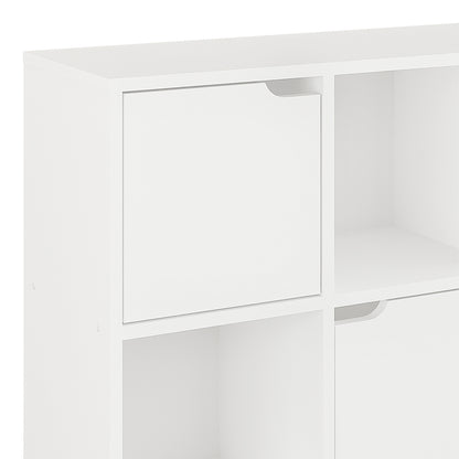 Βιβλιοθήκη Bookel pakoworld σε λευκή απόχρωση 88.5x27.5x89.3εκ - Hippiehome.gr