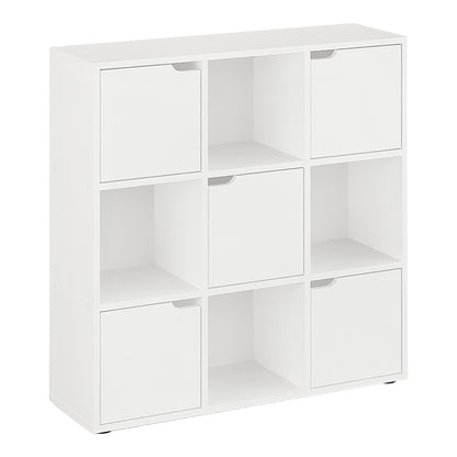 Βιβλιοθήκη Bookel pakoworld σε λευκή απόχρωση 88.5x27.5x89.3εκ - Hippiehome.gr