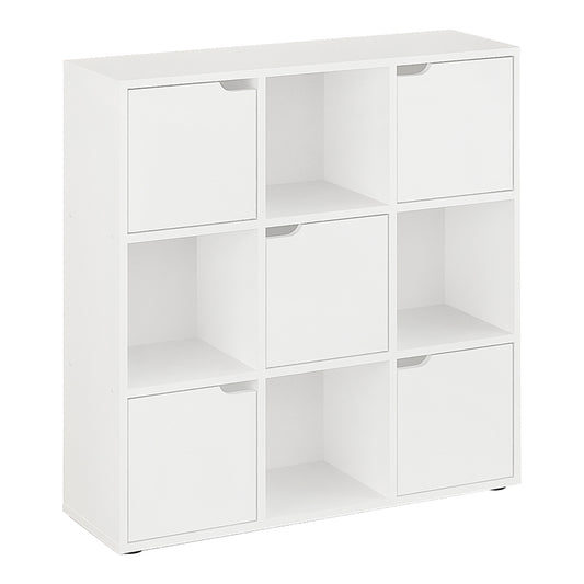 Βιβλιοθήκη Bookel pakoworld σε λευκή απόχρωση 88.5x27.5x89.3εκ - Hippiehome.gr