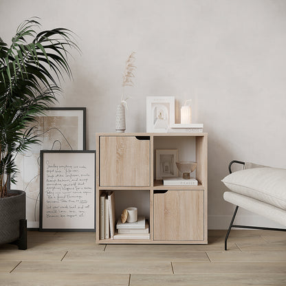 Βιβλιοθήκη Bookel pakoworld σε sonoma απόχρωση 59.6x27.5x60.4εκ - Hippiehome.gr