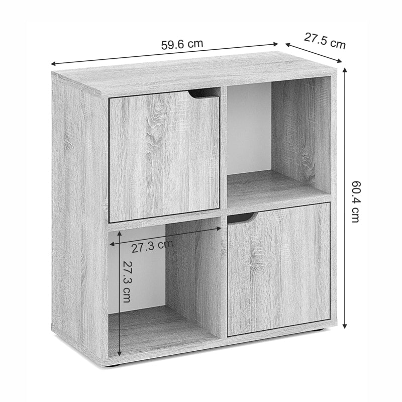 Βιβλιοθήκη Bookel pakoworld σε sonoma απόχρωση 59.6x27.5x60.4εκ - Hippiehome.gr