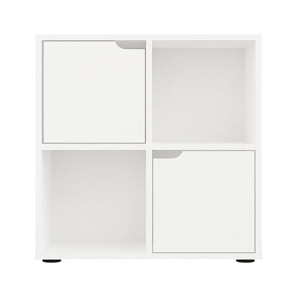 Βιβλιοθήκη Bookel pakoworld σε λευκή απόχρωση 59.6x27.5x60.4εκ - Hippiehome.gr