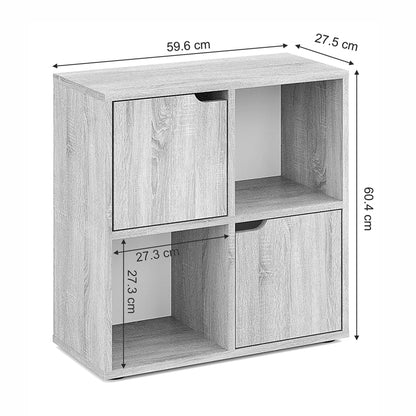 Βιβλιοθήκη Bookel pakoworld σε λευκή απόχρωση 59.6x27.5x60.4εκ - Hippiehome.gr