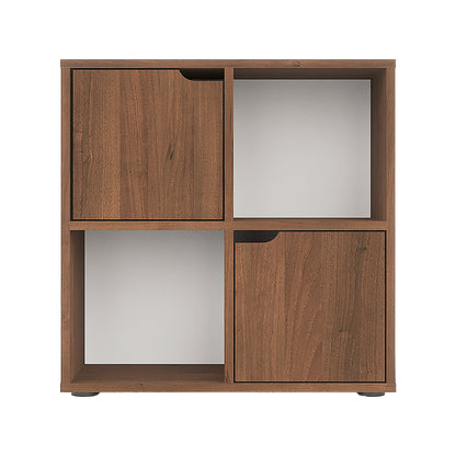 Βιβλιοθήκη Bookel pakoworld σε καρυδί απόχρωση 59.6x27.5x60.4εκ - Hippiehome.gr