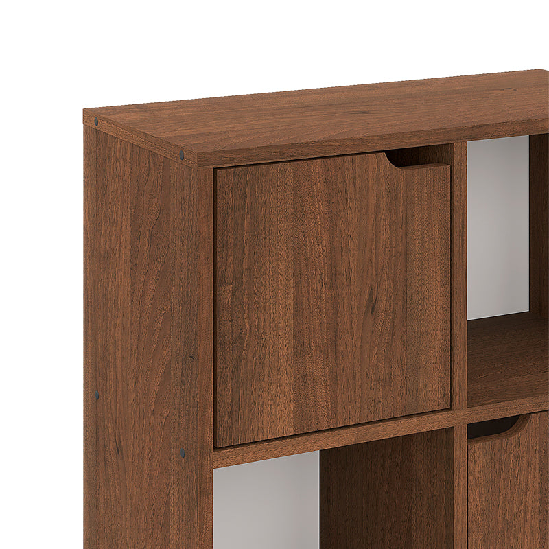 Βιβλιοθήκη Bookel pakoworld σε καρυδί απόχρωση 59.6x27.5x60.4εκ - Hippiehome.gr