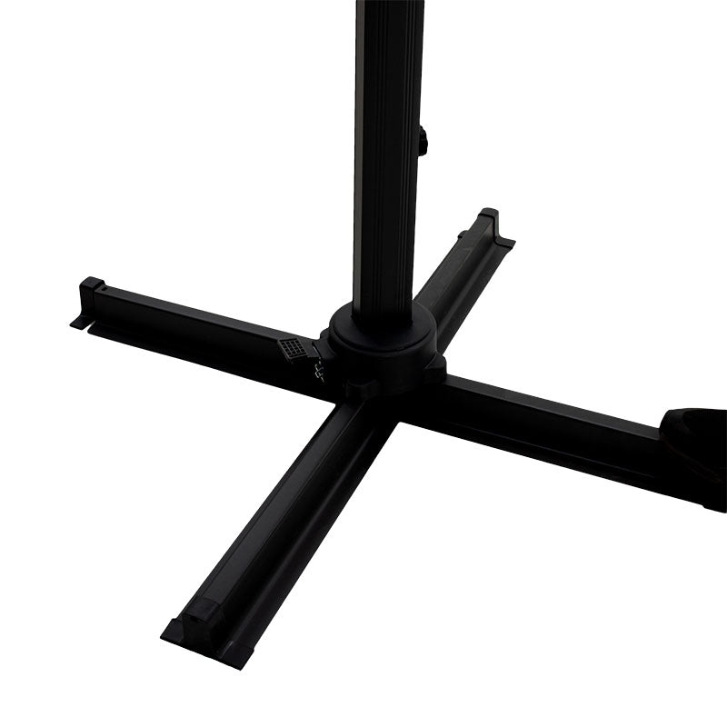 Ομπρέλα επαγγελματική κρεμαστή 360 μοιρών Raffaella pakoworld αλουμινίου 3x3m ανθρακί - Hippiehome.gr