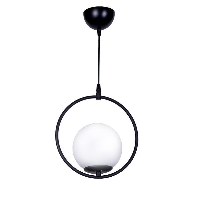 Elias pakoworld single light ceiling lamp E27 black-white Φ25x56cm