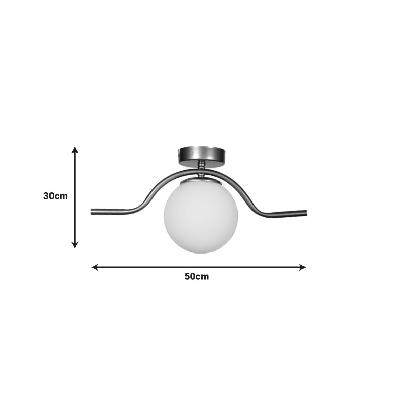 Φωτιστικό οροφής Jacken pakoworld Ε27 χρυσό μέταλλο 50x30x30εκ - Hippie Home 