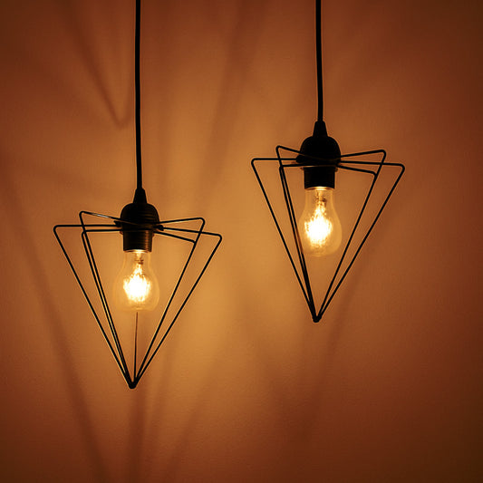 Φωτιστικό οροφής δίφωτο Tebour pakoworld Ε27 μέταλλο μάυρο 30x30x70εκ - Hippiehome.gr