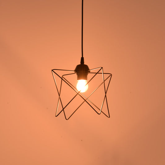 Φωτιστικό οροφής Langit pakoworld Ε27 μέταλλο μάυρο 18x18x65εκ - Hippiehome.gr