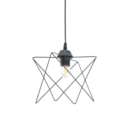Φωτιστικό οροφής Langit pakoworld Ε27 μέταλλο μάυρο 18x18x65εκ - Hippiehome.gr