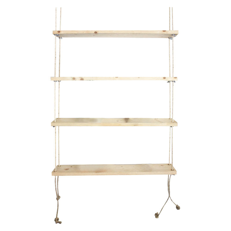 Ραφιέρα τοίχου Rabia pakoworld φυσικό ξύλο φυσικό 99x16x170εκ - Hippiehome.gr