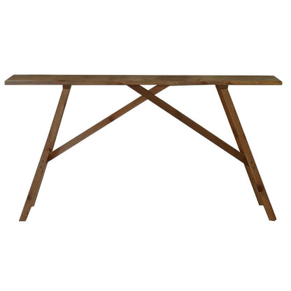 Κονσόλα Roosevelt pakoworld καρυδί ξύλο πεύκου 35mm καρυδί 119x29x80εκ - Hippiehome.gr