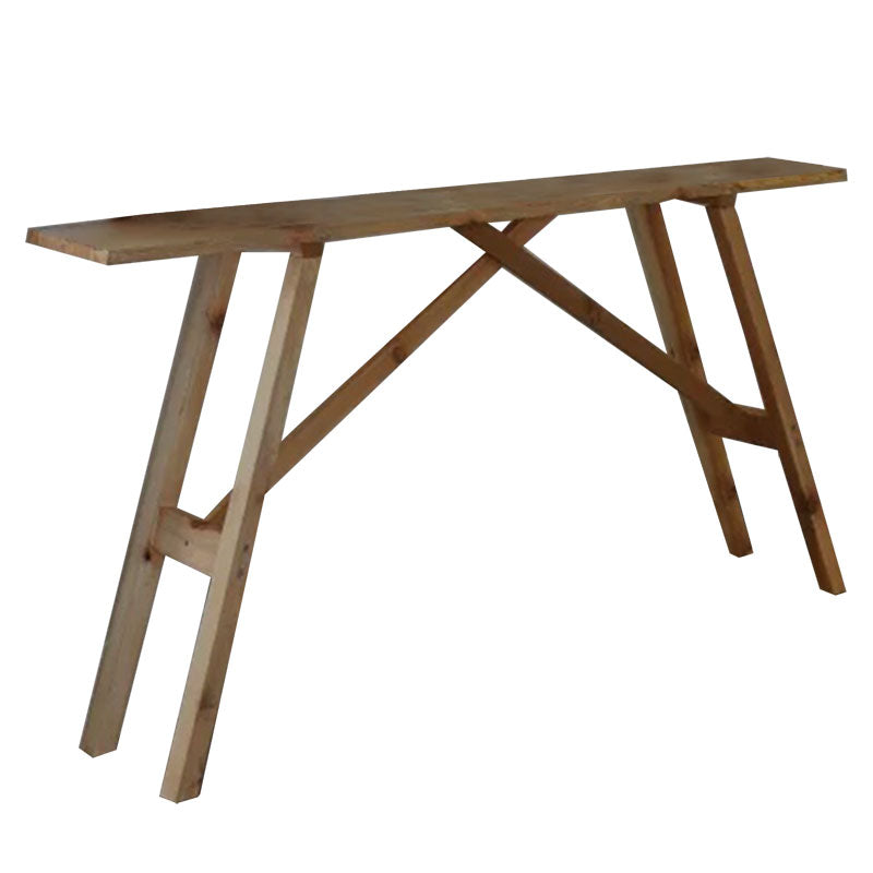 Κονσόλα Roosevelt pakoworld καρυδί ξύλο πεύκου 35mm καρυδί 119x29x80εκ - Hippiehome.gr