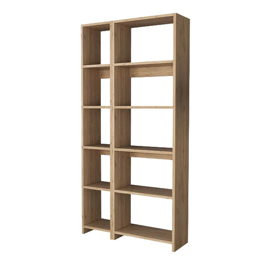 Βιβλιοθήκη Alkathi pakoworld σε oak απόχρωση 77x22x160εκ