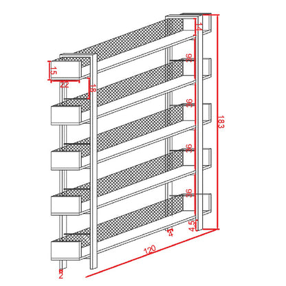 Βιβλιοθήκη Musha pakoworld μέταλλο μαύρο με oak απόχρωση 120x27x185εκ - Hippiehome.gr