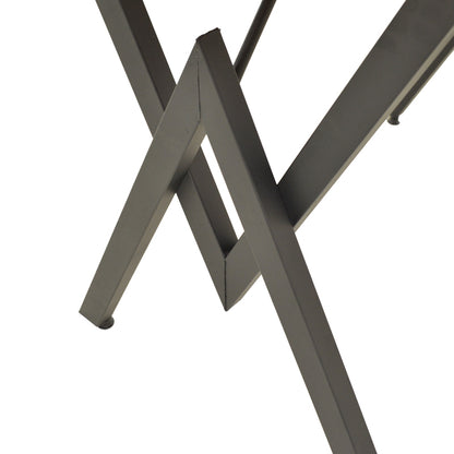 Τραπέζι Vertex pakoworld oak με μαύρα μεταλλικά πόδια 110x70x72εκ - Hippiehome.gr