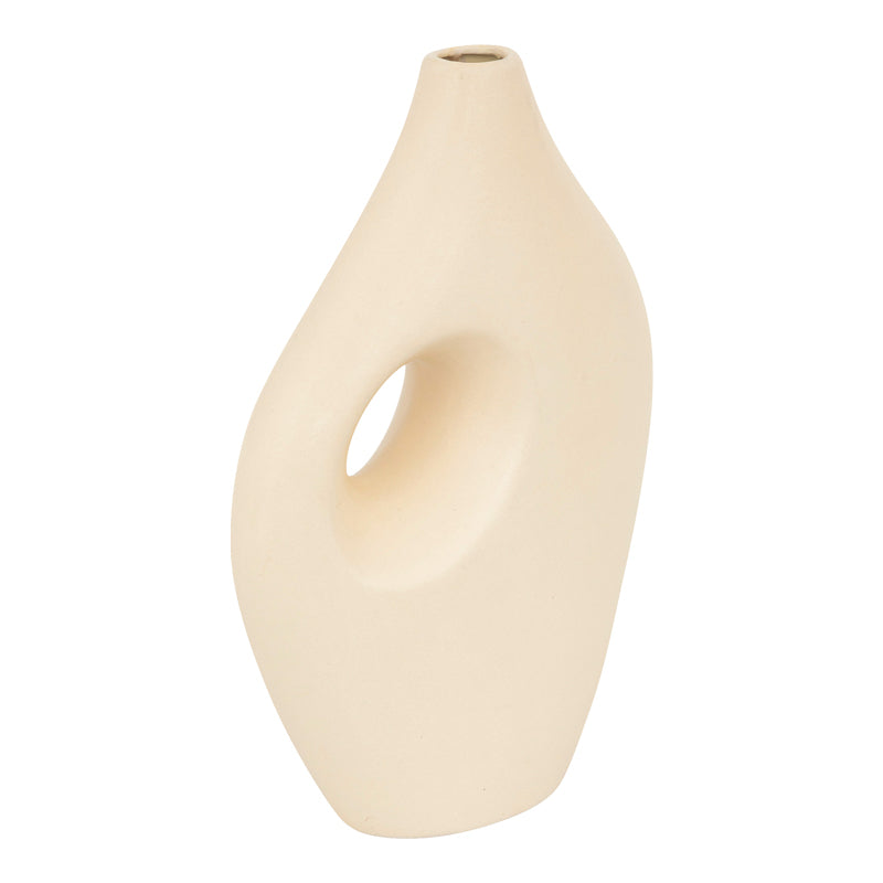 Βάζο Theremy pakoworld κεραμικό σε μπεζ απόχρωση 19.2x8x30εκ - Hippiehome.gr