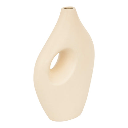 Βάζο Theremy pakoworld κεραμικό σε μπεζ απόχρωση 19.2x8x30εκ - Hippiehome.gr