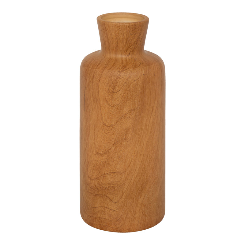 Βάζο Reway pakoworld κεραμικό σε φυσική απόχρωση Φ12x30εκ - Hippiehome.gr