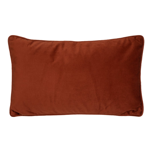 Μαξιλάρι διακοσμητικό Lubel pakoworld ύφασμα σε terracotta απόχρωση 30x50εκ - Hippiehome.gr