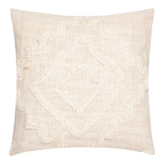 Μαξιλάρι διακοσμητικό Ferdel pakoworld ύφασμα σε ιβουάρ απόχρωση 40x40εκ - Hippiehome.gr