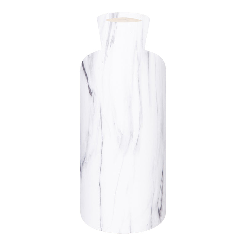 Βάζο Zerzo pakoworld κεραμικό σε όψη μαρμάρου Φ12x30εκ - Hippiehome.gr