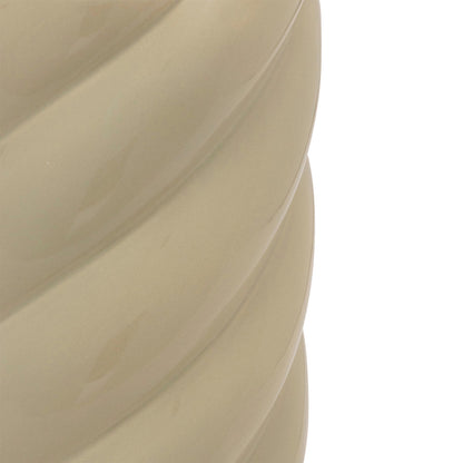 Βάζο Dermel pakoworld κεραμικό σε μπεζ απόχρωση Φ12x25εκ - Hippiehome.gr