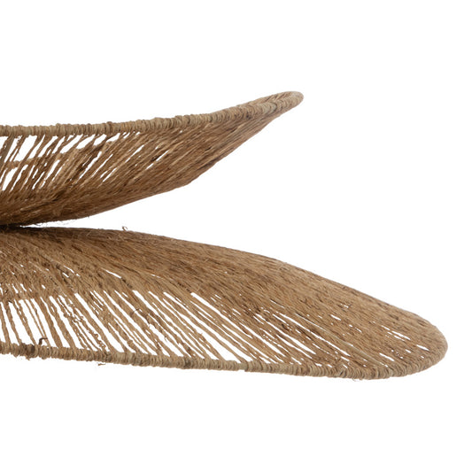 Φωτιστικό οροφής Nestor pakoworld Ε27 σε φυσική απόχρωση Φ69.5x9εκ - Hippiehome.gr