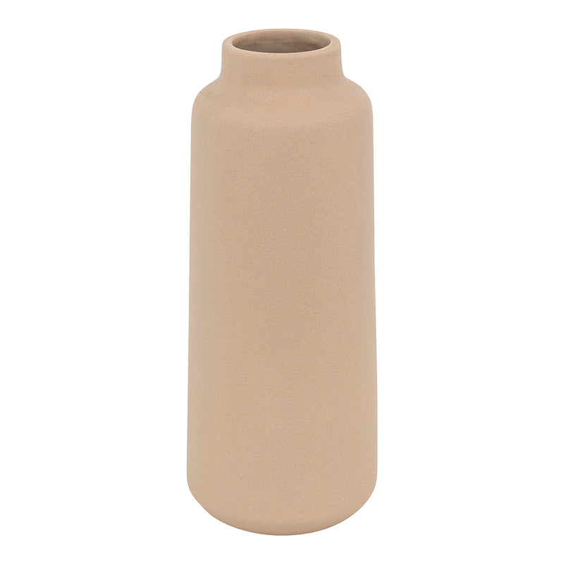 Βάζο Breal pakoworld κεραμικό σε μπεζ απόχρωση Φ12x30εκ - Hippiehome.gr
